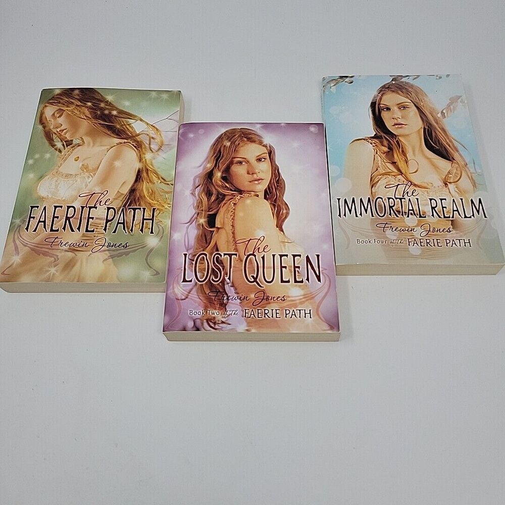 Faerie Path Paperback Lot 1, 2 & 4 Jones, Frewin Immortal Realm Lost Queen Fairy